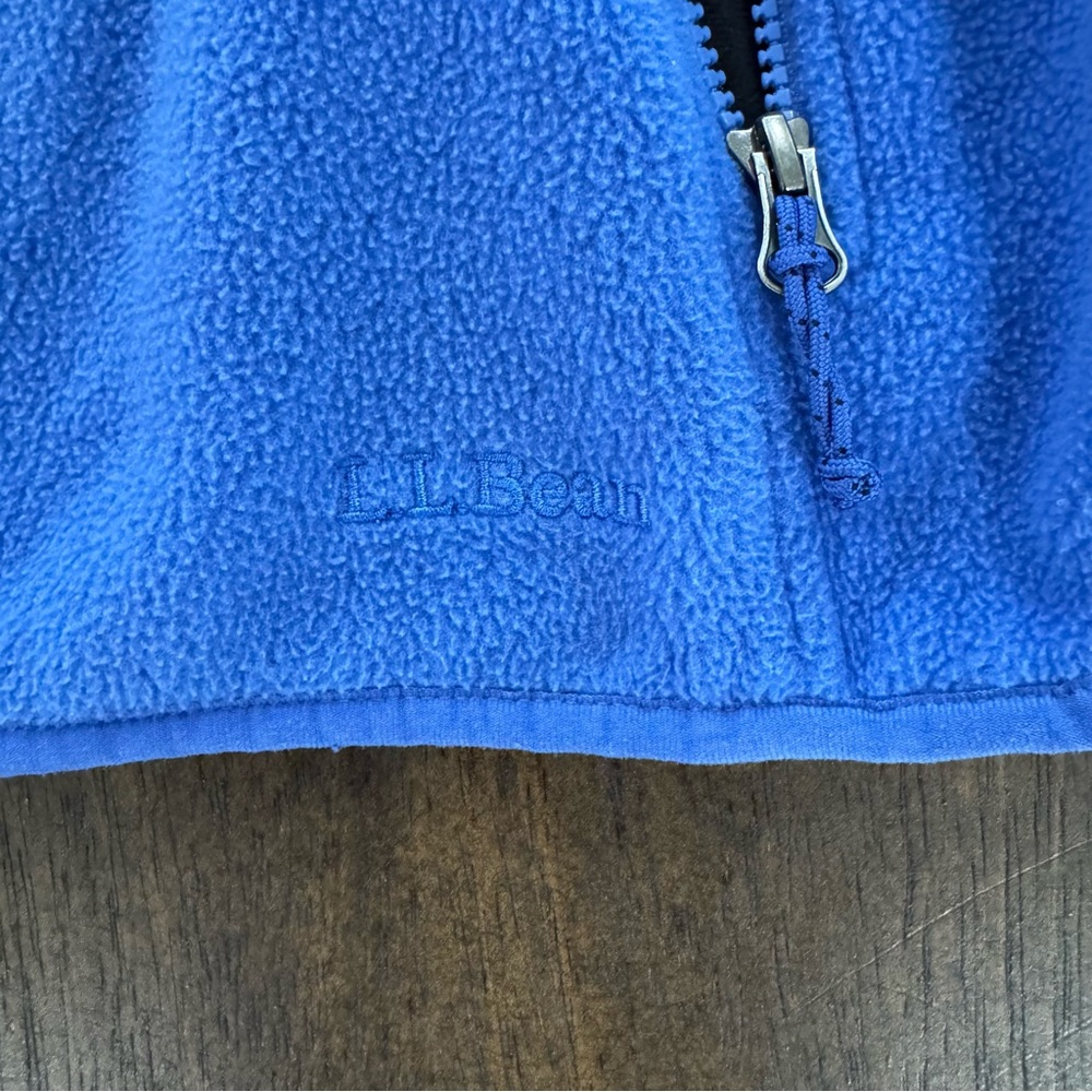 L.L. Bean Women’s Fleece Zip-Up Hoodie – Blue – Size Small - Picture 2 of 5